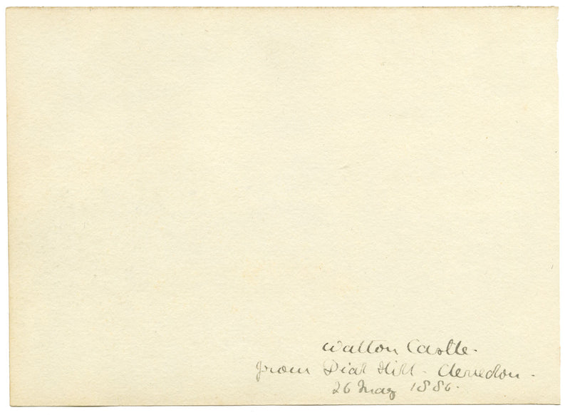 Rosa E. Neumann, Castello di Walton da Dial Hill, Clevedon – acquerello del 1886