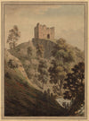 David Pennant, Peel Tower Ruin – Original 18th-century watercolour painting