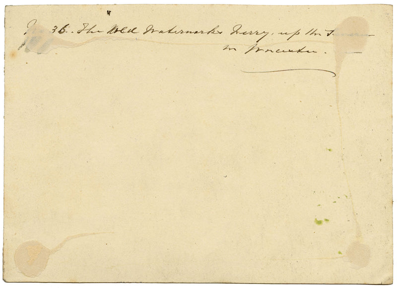 J.W. Bradley, Watermarks Ferry, Severn, Worcester –early C19th gouache painting