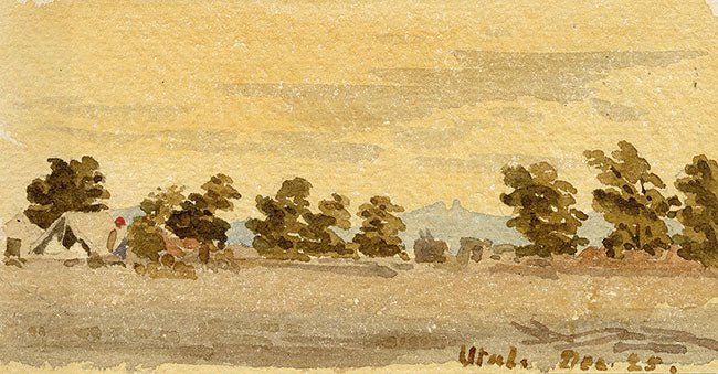Etta Fraser, Utal, Thar Desert, Rajasthan, India – c.1895 watercolour painting