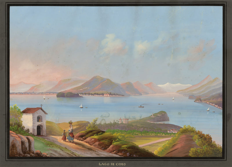Italian School, Lake Como (Lago Di Como) Italy – early C19th gouache painting
