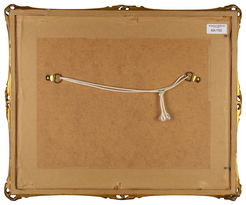 Alice Squire RI, Joven dama en los páramos – acuarela de finales del siglo XIX