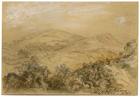 John Wilson, Les Dunes, Neufchatel, Normandy, France – 1861 graphite drawing