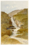 John Wilson, Waterfall, Possibly Mountains of Lora, Scotland –c1860s watercolour