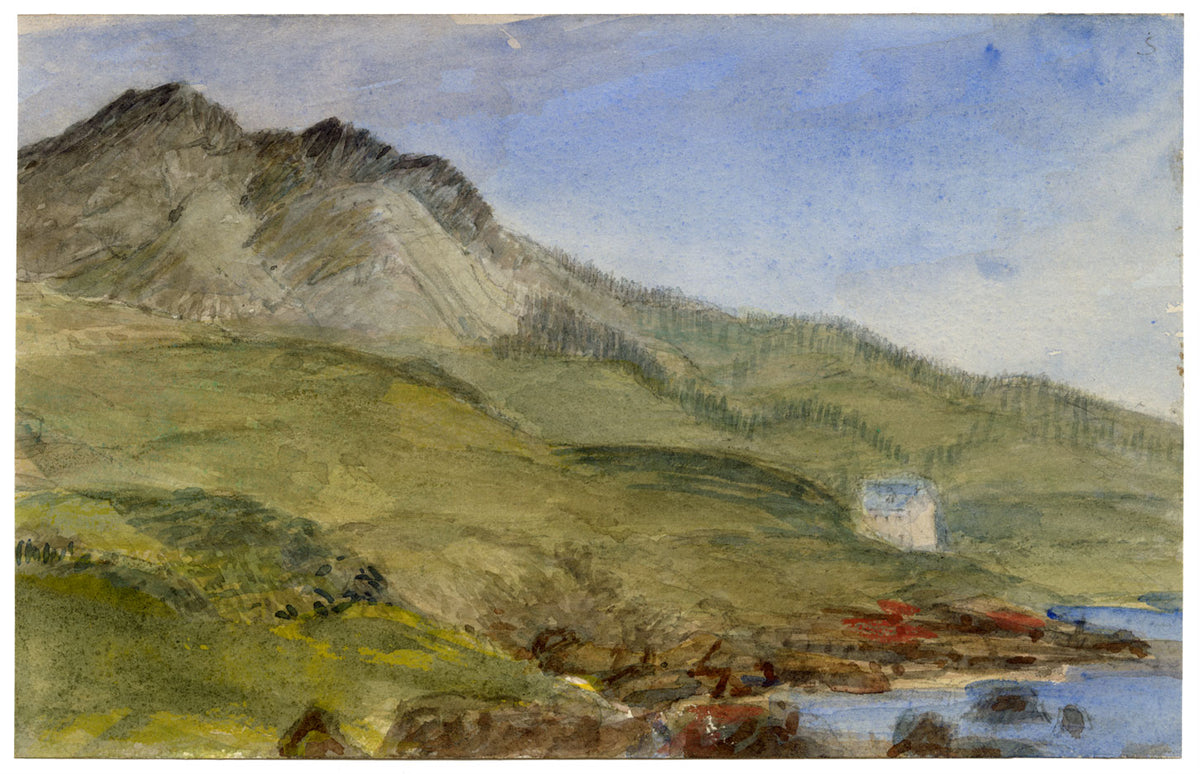 John Wilson, Baia costiera, probabilmente vicino a Oban, Scozia – acquerello del 1860 circa