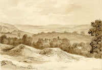 John Wilson, Dart Valley View – Original c.1875 watercolour painting