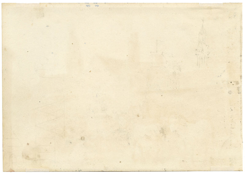 John Wilson, Farmstead with Animals, near Torquay, Devon – c.1875 watercolour