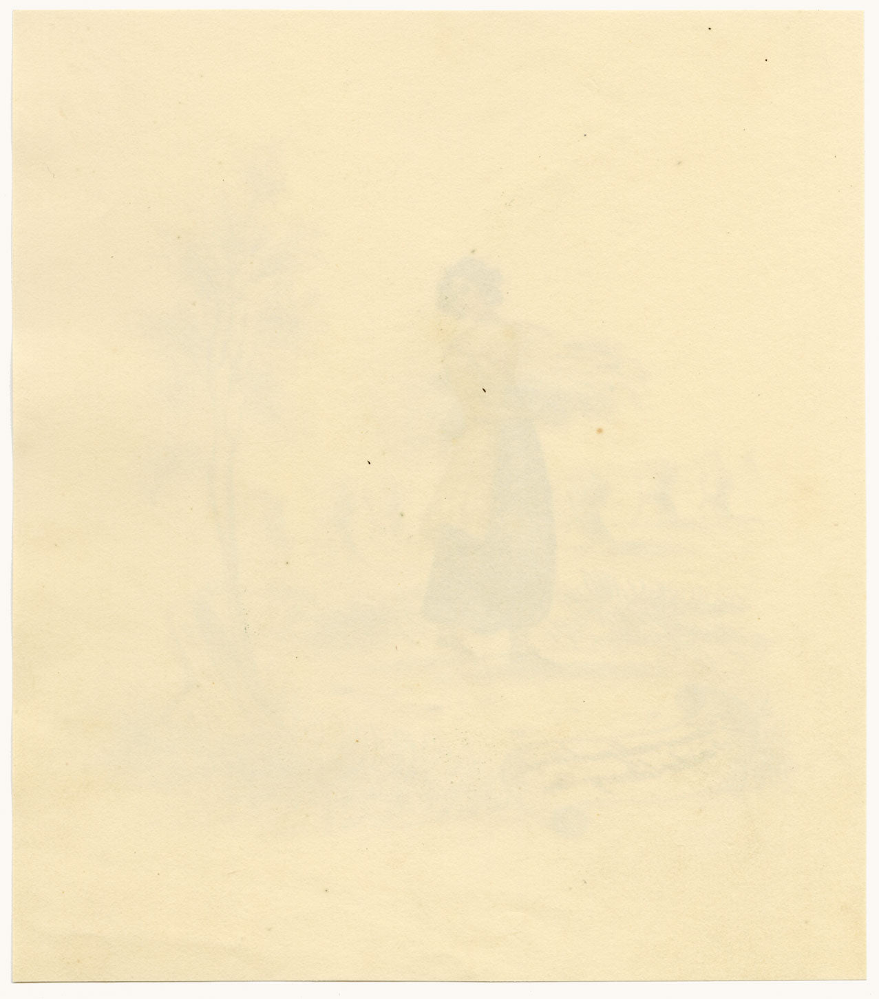 A Female 'Literary' Gleaner – Original c.1831 watercolour painting