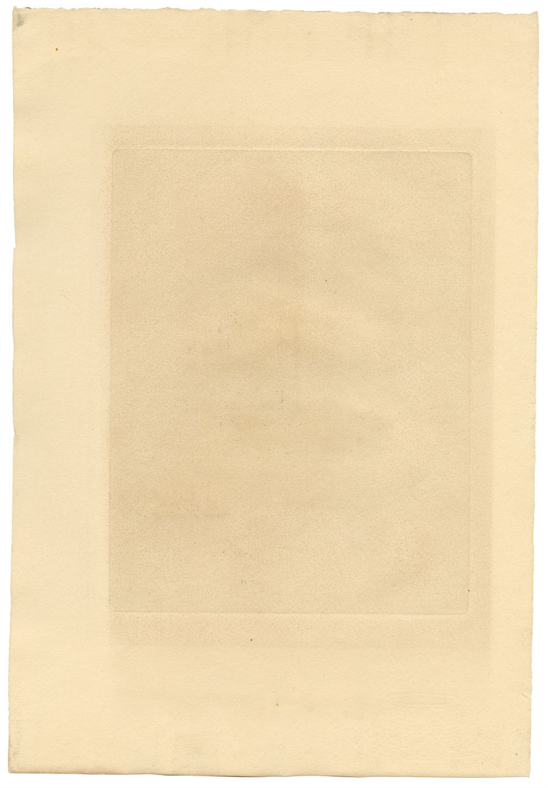 Anton Schütz, SS Majestic en el puerto de Nueva York – grabado al aguafuerte de principios del siglo XX