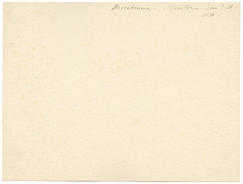 Mentone e colline di Roquebrune, Costa Azzurra, Francia – Acquarello del 1880