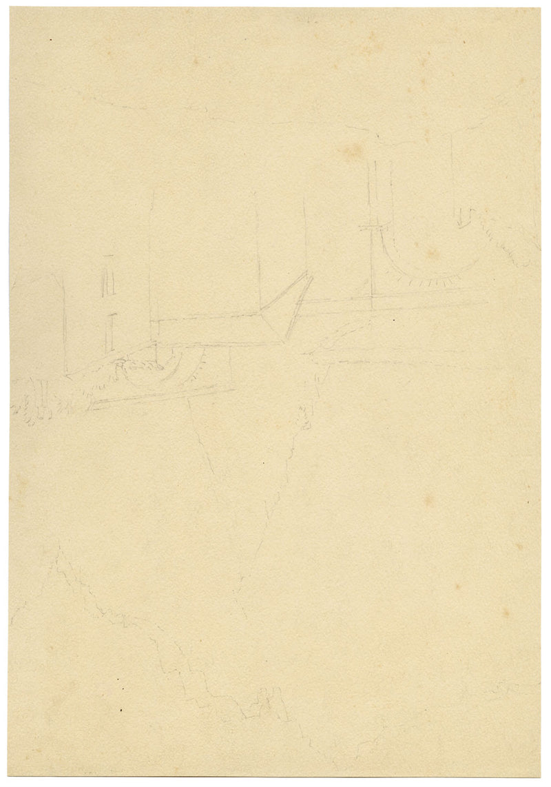 Washing at the Pont Saint-Louis, Menton, Cote d'Azur, France –c.1880 watercolour