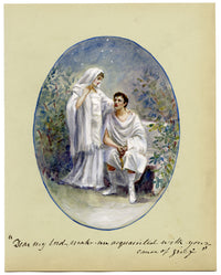 V. Downes, Shakespeare's Portia & Brutus, Julius Caesar – c.1898 watercolour