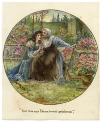 V. Downes, Shakespeare's Juliet & the Nurse, Romeo & Juliet – c.1898 watercolour