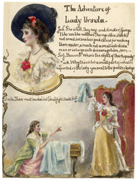 V. Downes, L'avventura di Lady Ursula di Anthony Hope – acquerello del 1898 circa