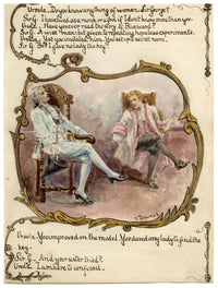 V. Downes, L'avventura di Lady Ursula di Anthony Hope – acquerello del 1898 circa