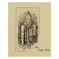 A. Denning, Where Tennyson Sleeps, Poets' Corner Westminster Abbey –1896 drawing