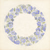 Elaine Williamson, Poole Pottery, Blue Flower Design – c.1980s watercolour