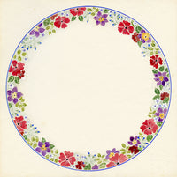 Elaine Williamson, Poole Pottery, Summer Flowers Design – 1989 watercolour
