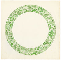 Elaine Williamson, Cerámica Poole, Diseño de flores verdes – acuarela de la década de 1980