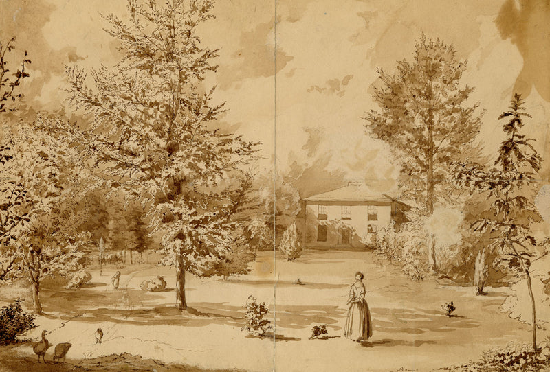 Henry Hemming, Ballyrafter House, Lismore, Ireland – 1843 watercolour painting