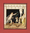 Neapolitan School, Pompeii Mosaic: Cockfighting – early C19th gouache painting