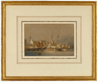 Nicholas Matthew Condy, The Harriet at Cherbourg –early 19th-century watercolour