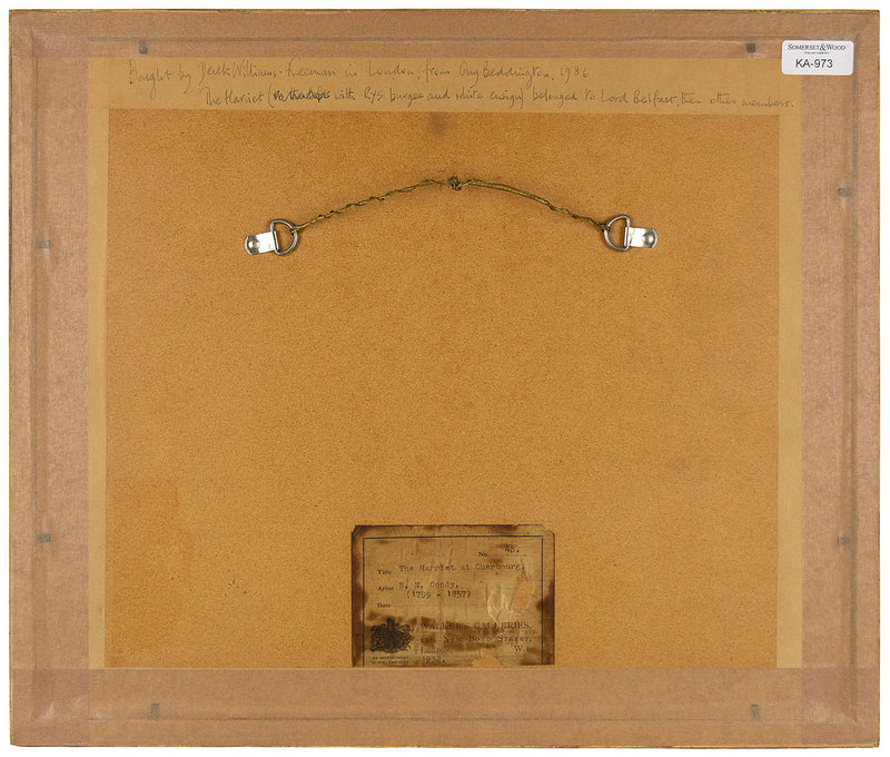 Nicholas Matthew Condy, The Harriet at Cherbourg –early 19th-century watercolour