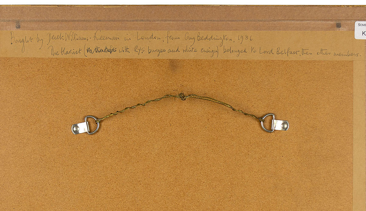 Nicholas Matthew Condy, The Harriet at Cherbourg –early 19th-century watercolour