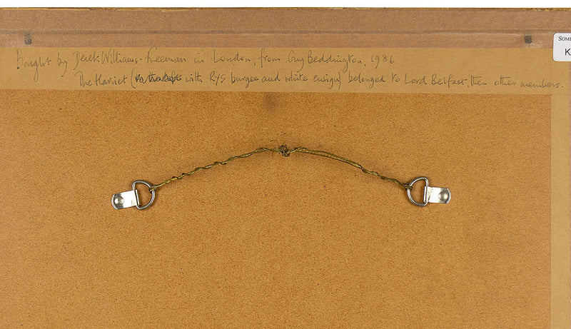 Nicholas Matthew Condy, The Harriet at Cherbourg –early 19th-century watercolour