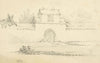 Lucy Sathbury, Walled Garden Gateway – Original 1850 graphite drawing
