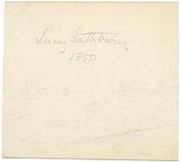 Lucy Sathbury, Walled Garden Gateway – Disegno originale a grafite del 1850