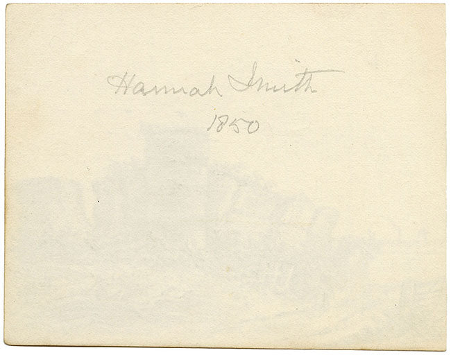 Hannah Smith, Coastal Ruin in Miniature – Original 1850 graphite drawing