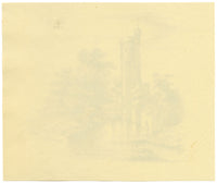 Caister Castle near Great Yarmouth, Norfolk – Original 1839 graphite drawing