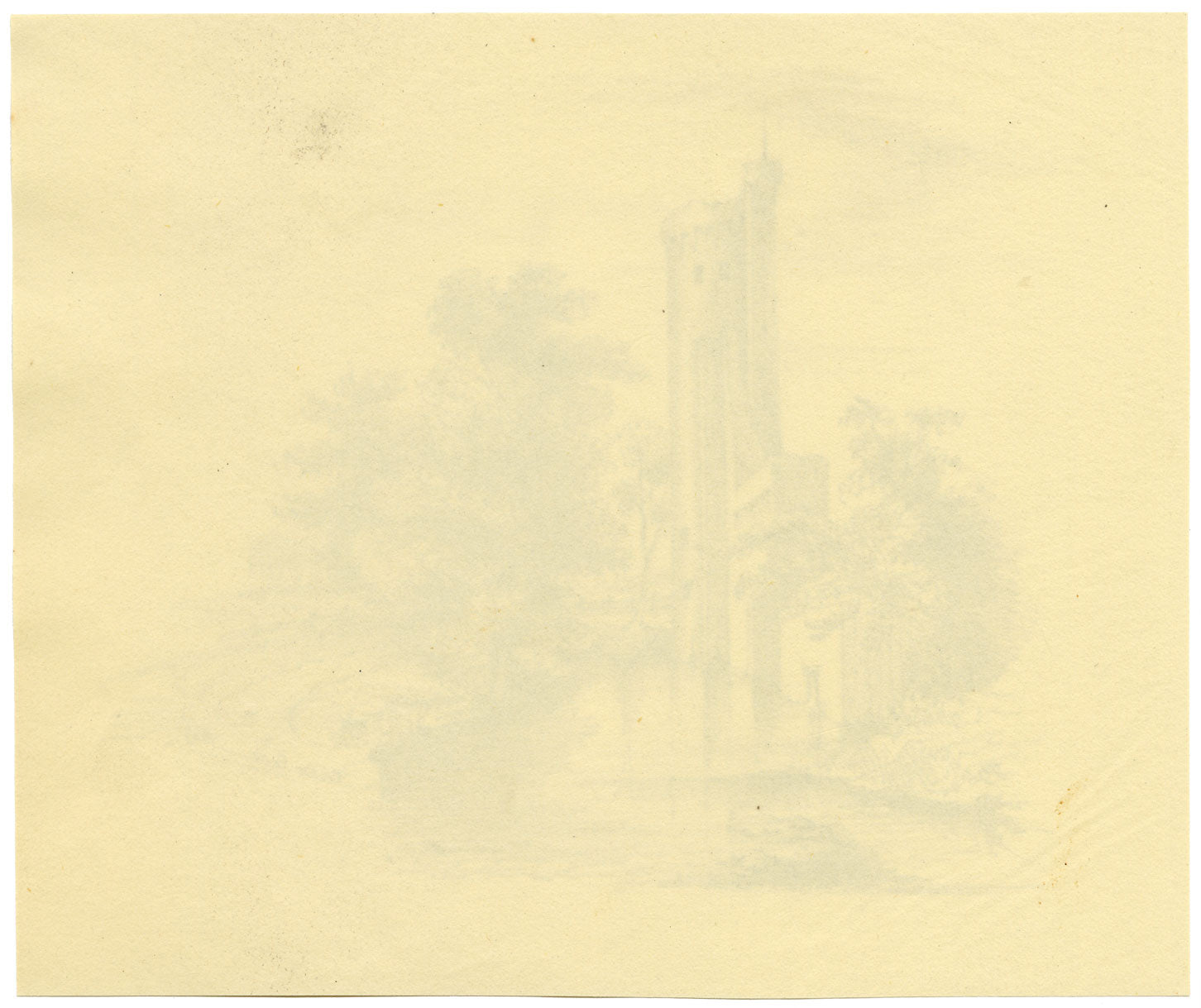 Caister Castle near Great Yarmouth, Norfolk – Original 1839 graphite drawing
