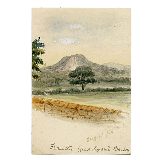 VS Satterthwaite, Dal cimitero, Burton – acquerello del 1888