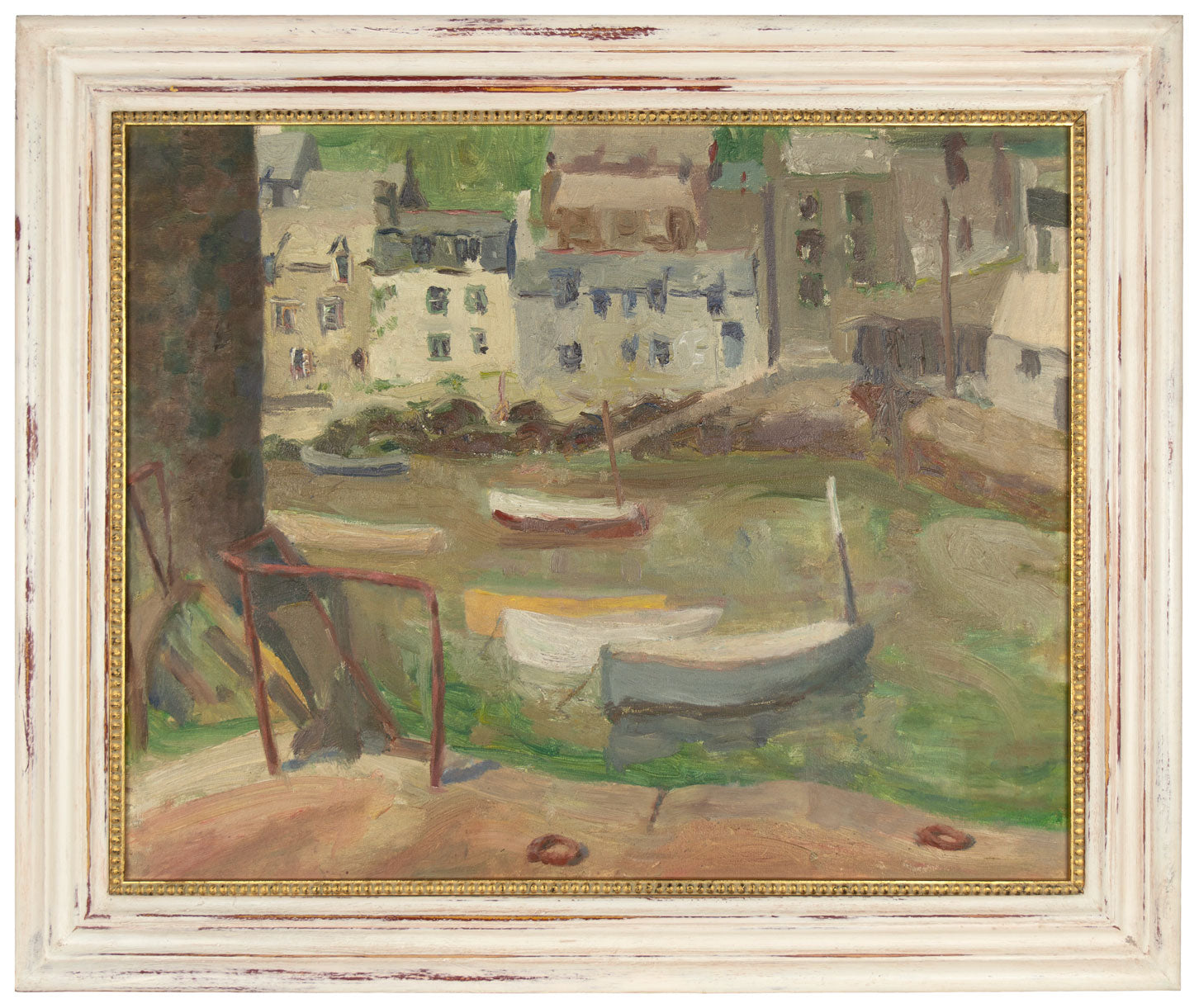 Circle of John Anthony Park RBA ROI, Cornish Boats – Original 1930s oil painting