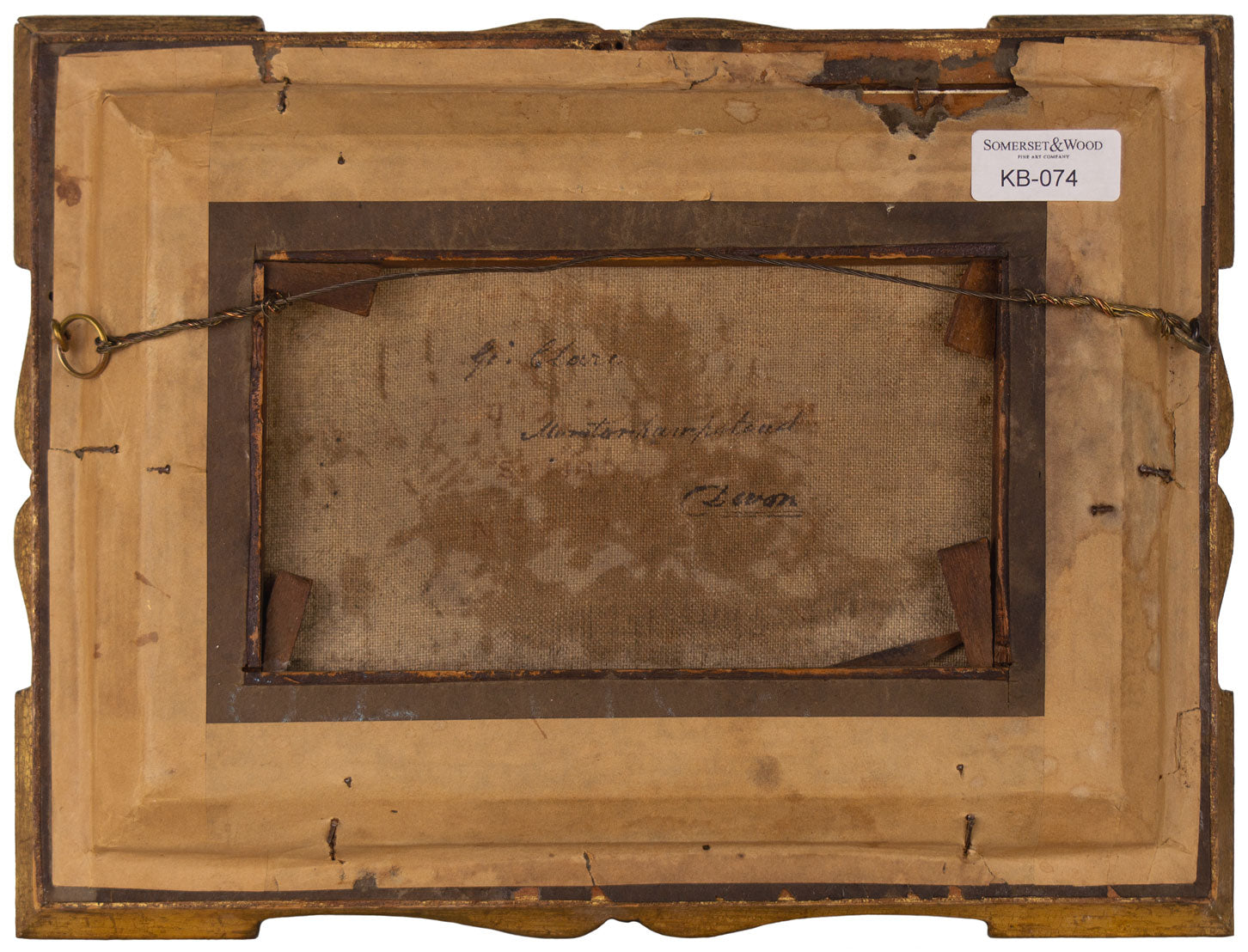 George Clare, Still Life with Grapes, Damsons & Raspberries – 1880s oil painting