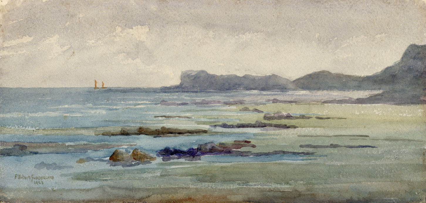 Frances Watson Sunderland, North Yorkshire Coast – 1921 watercolour painting