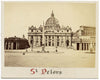 Basilica di San Pietro, Roma – Fotografia originale stampata all'albumina del 1870 circa