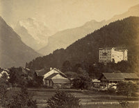 Interlaken, Switzerland – Original c.1870 albumen print photograph