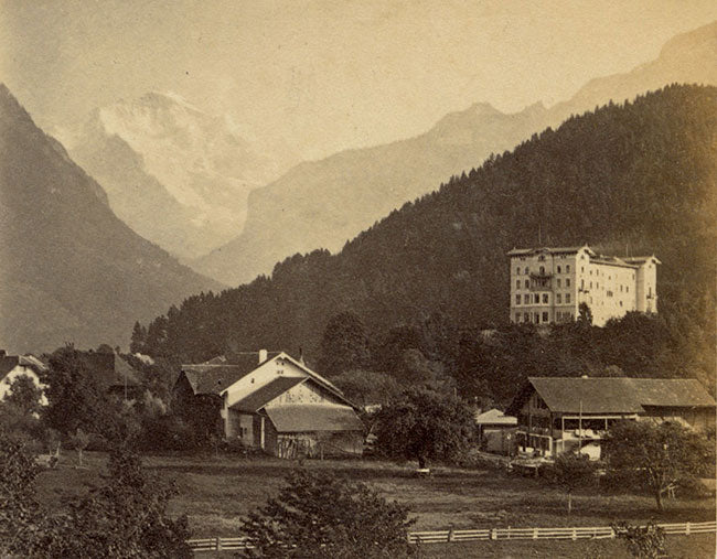 Interlaken, Switzerland – Original c.1870 albumen print photograph