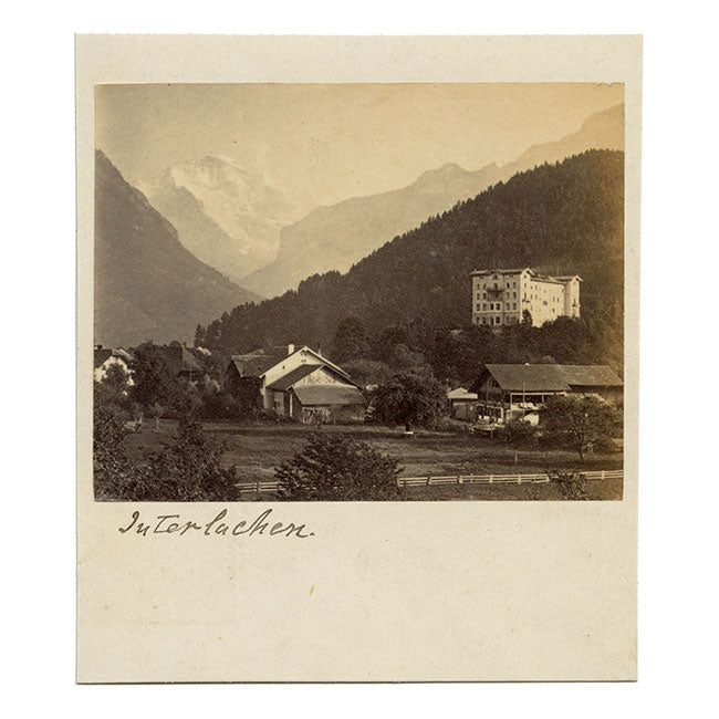 Interlaken, Switzerland – Original c.1870 albumen print photograph