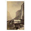 Staubbach Falls, Switzerland – Original c.1870 albumen print photograph