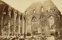 Ruins of Temple Neuf Church, Strasbourg –c.1870 albumen print photograph