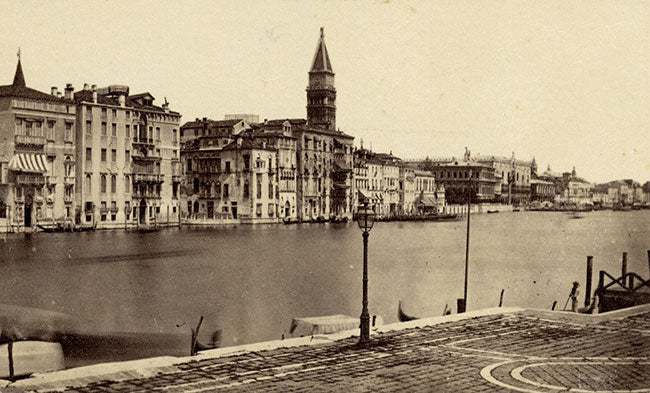 Grand Canal, Venice – Original c.1870 albumen print photograph