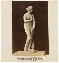 Venus de' Medici, Uffizi Gallery, Florence – c.1870 albumen print photograph