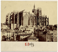 The Theatre, Siege of Strasbourg – Original 1870 albumen print photograph