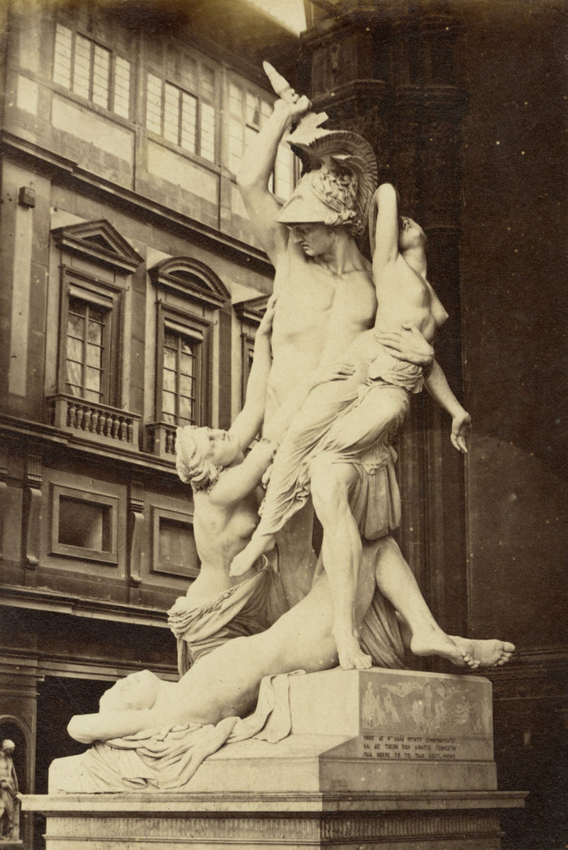 The Rape of Polyxena, Uffizi Gallery, Florence – c.1870 albumen print photograph