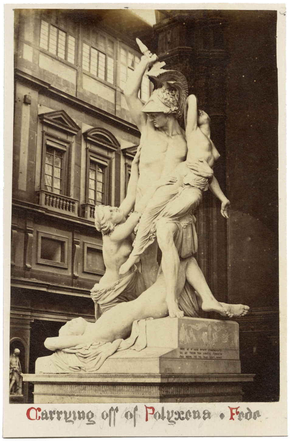 The Rape of Polyxena, Uffizi Gallery, Florence – c.1870 albumen print photograph