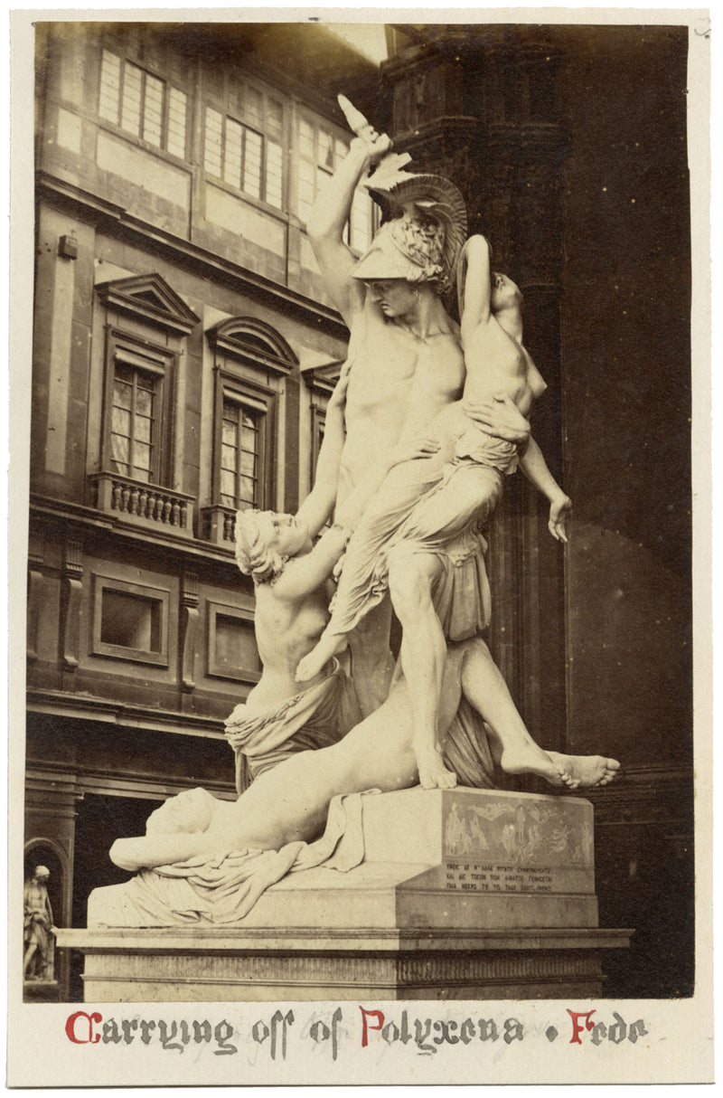 The Rape of Polyxena, Uffizi Gallery, Florence – c.1870 albumen print photograph